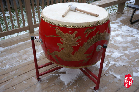 CHINESE SUPER  LARGE FIGHTING DRUM  --  中國超大（24市寸）战鼓