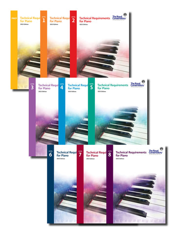 Complete 9-Book Technical Requirements for Piano Set – Music of